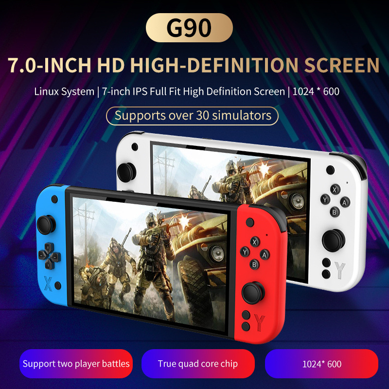 Gaming Console 4 Year Old - G90 Portable Handheld Game Console 7-inch