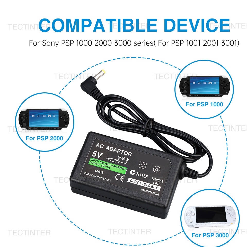 AC Adapter for PSP series Cons - Gaming Console Sony recension och pris