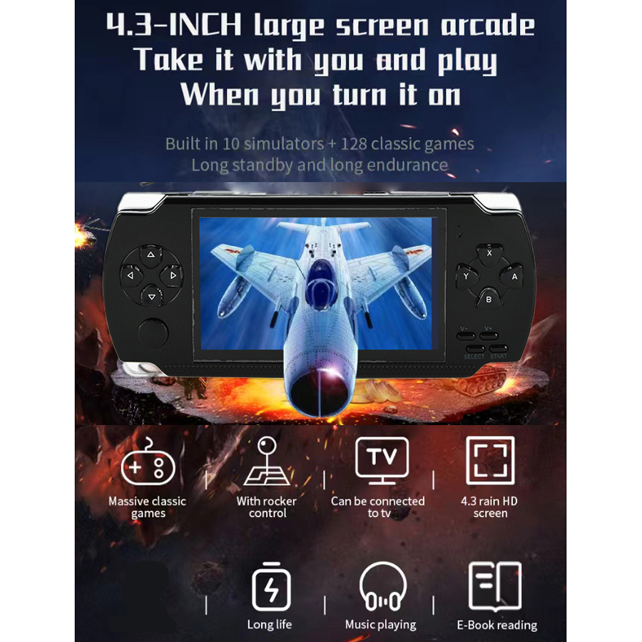 Handheld Portable Retro Video  - Gaming Console 4 Year Old recension och pris
