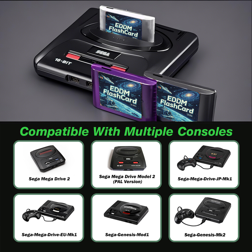 3000 In 1 EDMD Game Cartridge  - Gaming Console Genesis recension och pris