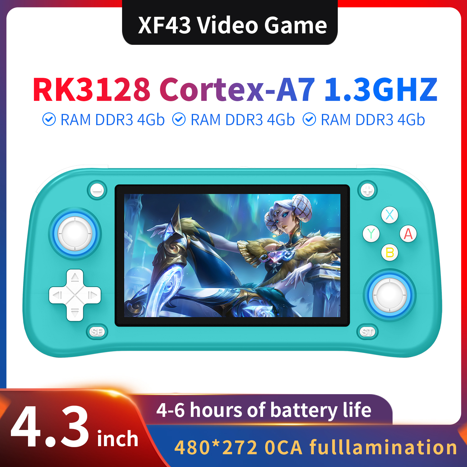 AISLPC XF43 4.3 inch Retro Han - Gaming Console 4 Year Old recension och pris