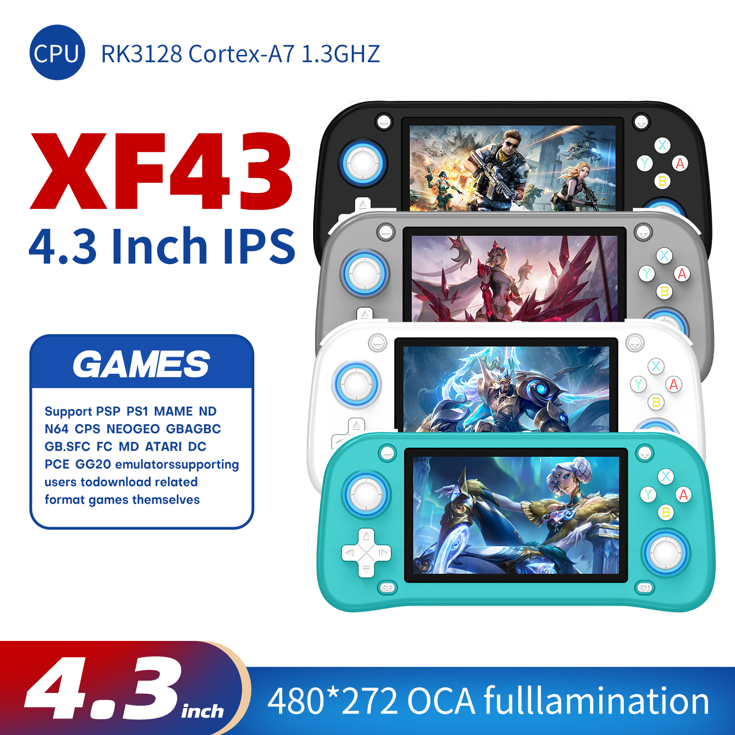 AISLPC XF43 4.3 inch Retro Han - Gaming Console 4 Year Old recension och pris